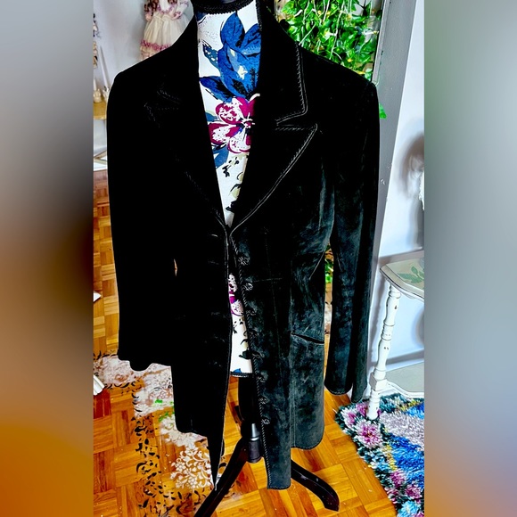 Stunning Anne Klein Leather Coat - Picture 1 of 11